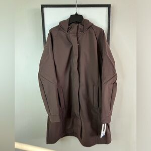 New Mondetta Long Trench Style Fleece Lined Jacket Size Large+Gymshark Leggings